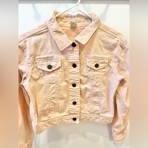 TUCKER + TATE Girls Peach Denim Jacket